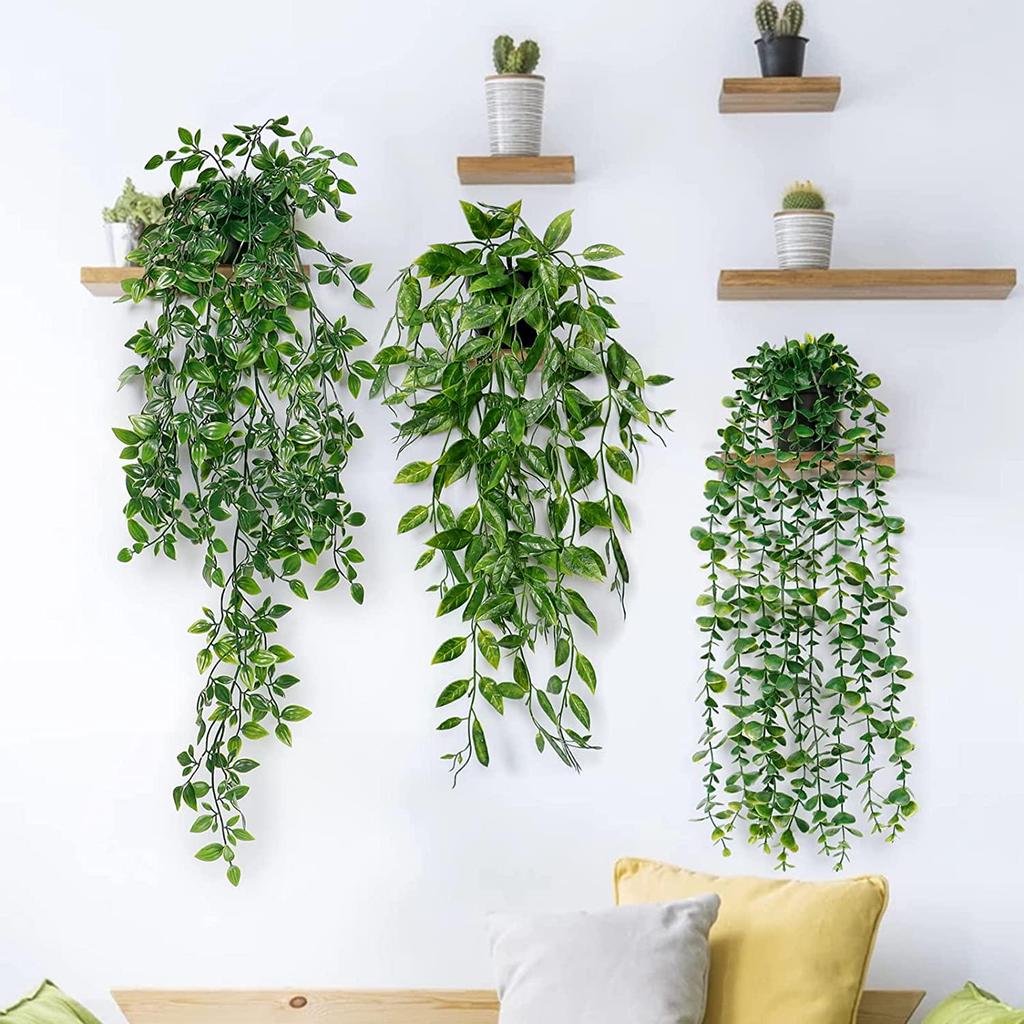 Artificial String of Pearls Vine: Cross-Border Hanging Green Plant for Home and Living Room Décor