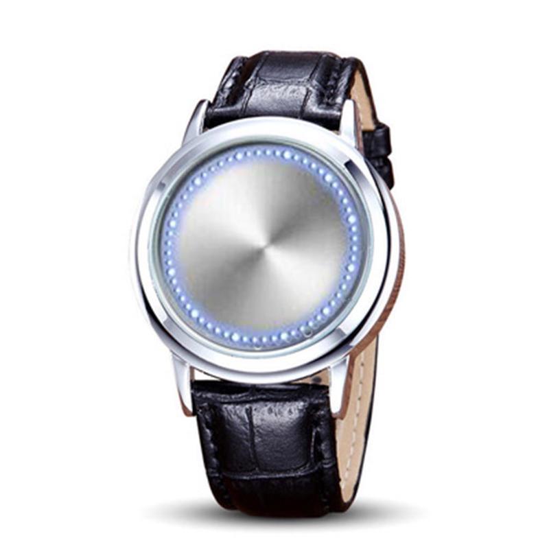 Orologio da polso da uomo e da donna con touch screen a LED e