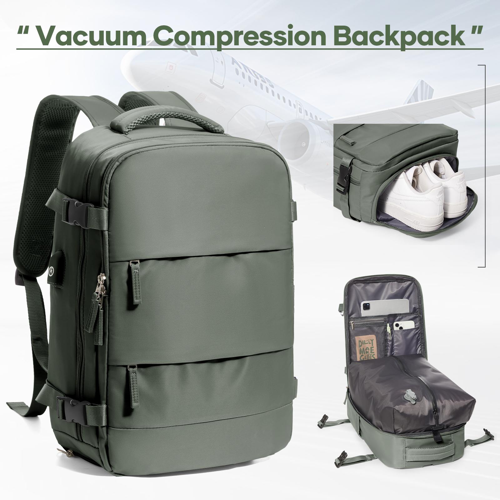 Vacuum Compression Travel Backpack for Men