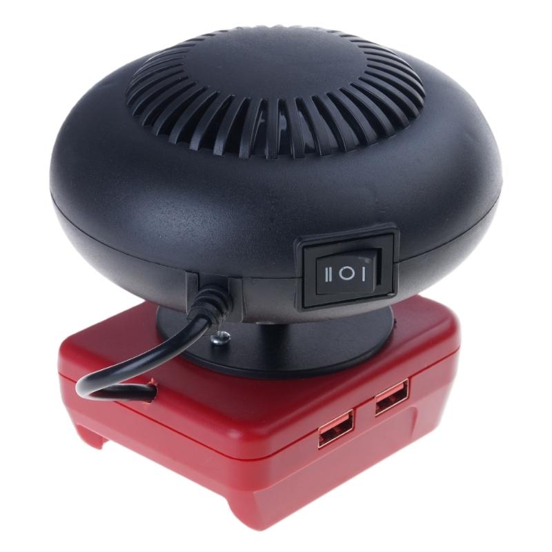 Portable Multifunction Double Mode Heater Cooling Fan Featuring Double USB Charging Port Overheat protections