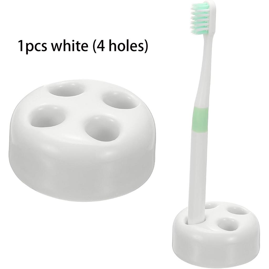 Mini Porte-Brosses à Dents en Céramique Pour Organisateurs de Plan de Travail de Salle de Bain | Supports de Brosse à Dents Compacts Hygiéniques Base