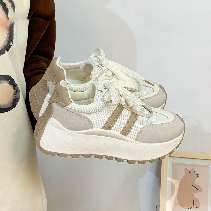 Women's shoes 2025 new fashion versatile board shoes platform heightening simple Forrest Gump shoes Internet celebrity explosion casual sports shoes