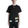 OFF-WHITE Diag Spray Tee Black Men Streetwear OMAA002G20JER0111001