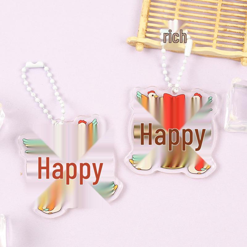 Acrylic Keychain Pendant: Creative Wedding Festive Ornament & New Year Souvenir