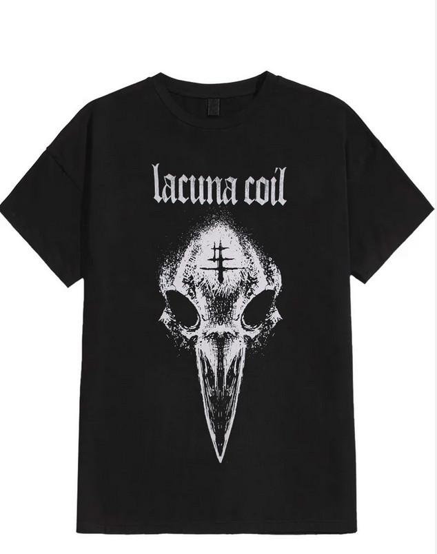 Oxygen – Lacuna Coil Inspired Gothic Metal Graphic TShirt Unisex T-Shirt S