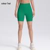 European Asian High Waist Yoga Capri: Hip-Lifting, Tight-Fit Running Sports Shorts