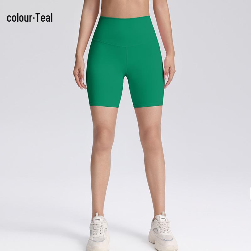 European Asian High Waist Yoga Capri: Hip-Lifting, Tight-Fit Running Sports Shorts