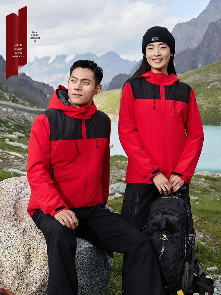 Men’s & Women’s Waterproof Windproof Softshell Jacket - Custom Workwear, Team Uniform, Sports Outerwear for Mountaineering & Travel