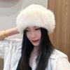 Windproof Russian Style Beanie Thickened Faux Mink Headwear Cossack Hat Set  Commuting