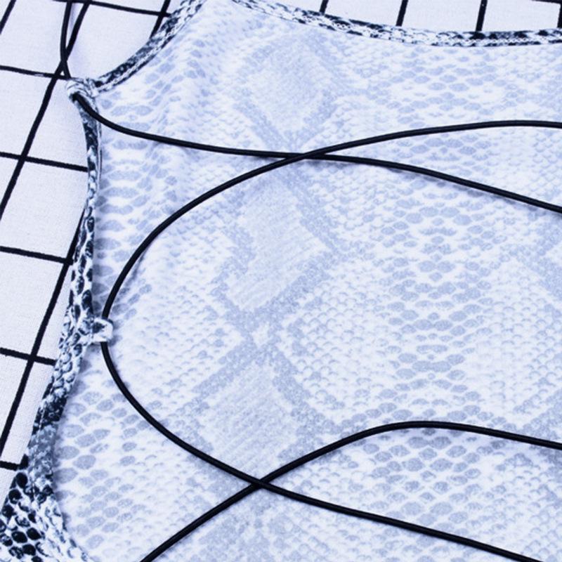 2026 Sommer Trendiges Sexy Schnür-Schlangenprint-Kleid für Damen