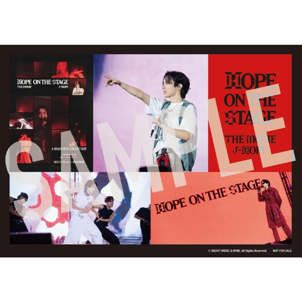 BTS j-hope Turné 'HOPE ON THE STAGE' FILMEN JAPAN Förmåner FOTOKORT DEKAL FILM OFFICIELL