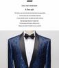 Men's Multi-color Slim Fit Jacquard Tuxedo Jacket for Stage, Wedding, and Banquet