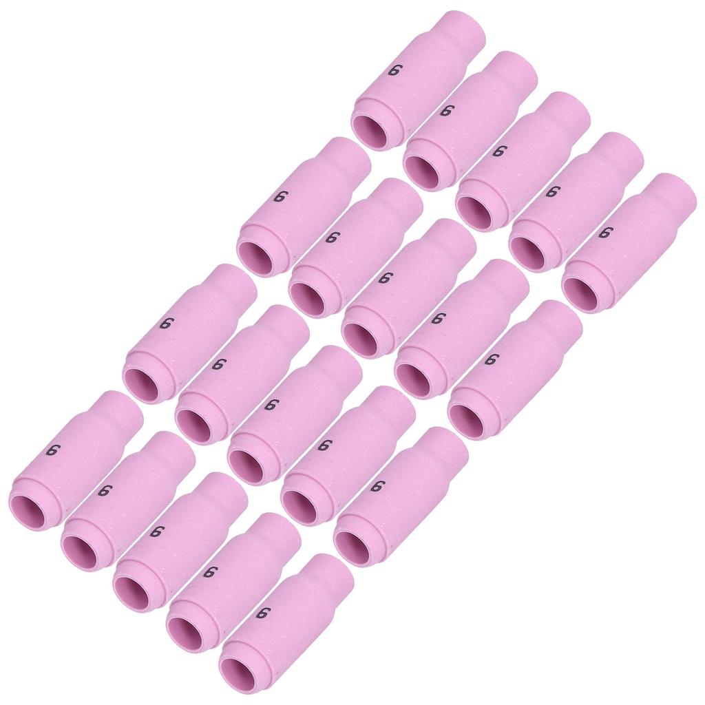 20pcs 10N48 6# TIG Gas Lens Alumina Tig Alumina Nozzle Ceramic Cup Fit for GTAW Welder Accessories