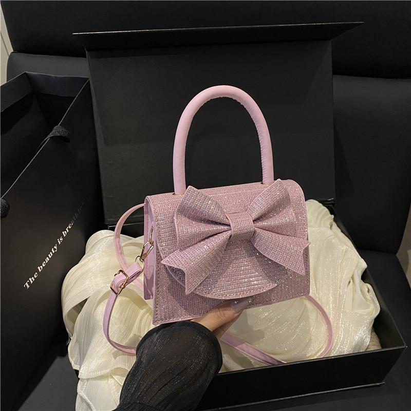 Leichte Luxus Strass Tasche, Handtasche, Abendkleid, Dinner Tasche, Schleife