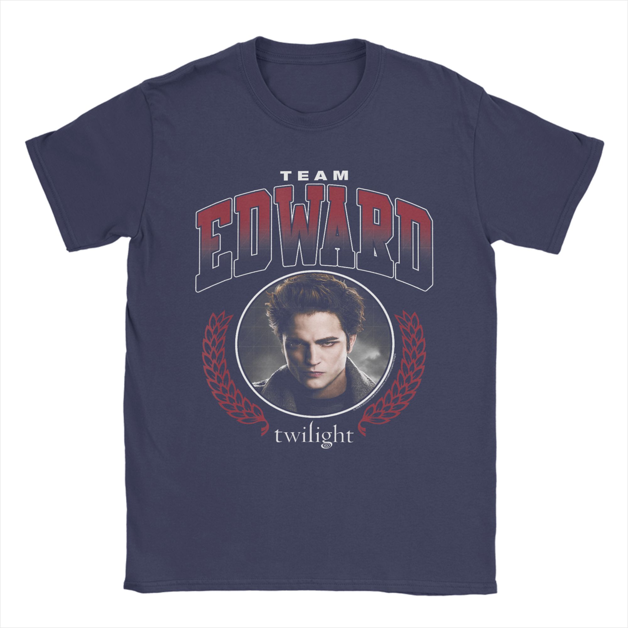 

Twilight Team Edward Portrait T Shirt Beach Cotton T Shirts For Unisex Printed Tshirt Short Sleeve Vintage Top Tees 4XL
