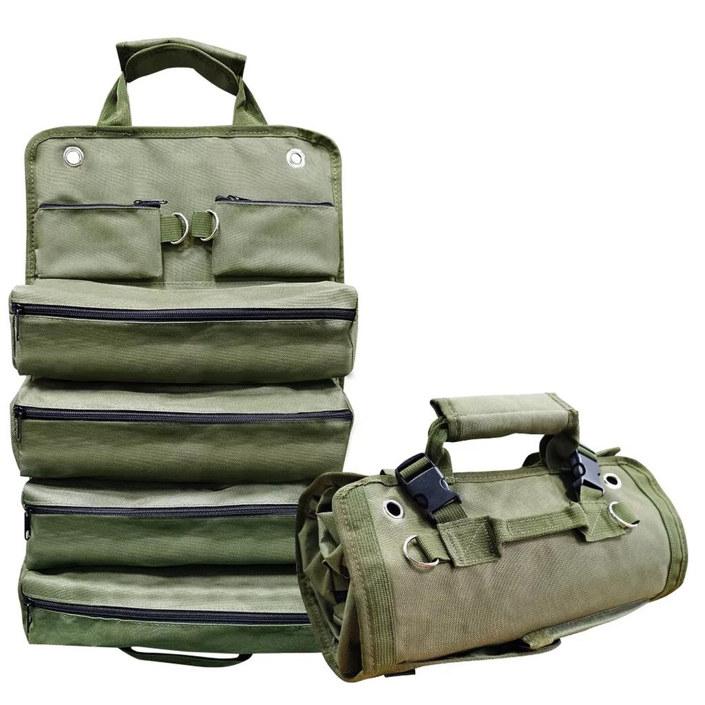 Multi,Purpose Tool Bag High Quality Multi Pocket Hardware Tools Pouch Roll UP Portable Small Tools Organizer Bag