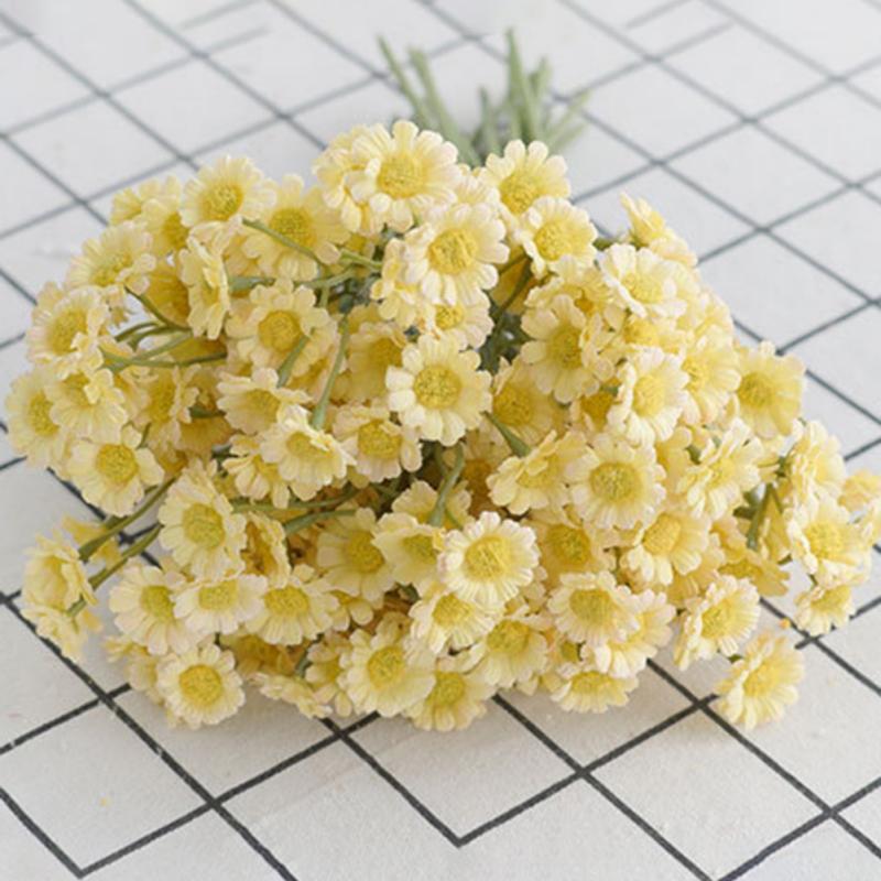 1 Bunch Korean Style Ins Artificial Flowers Simulation Daisy Fake Flowers Small Bud Bride Wedding Party Home Decoration Flowers