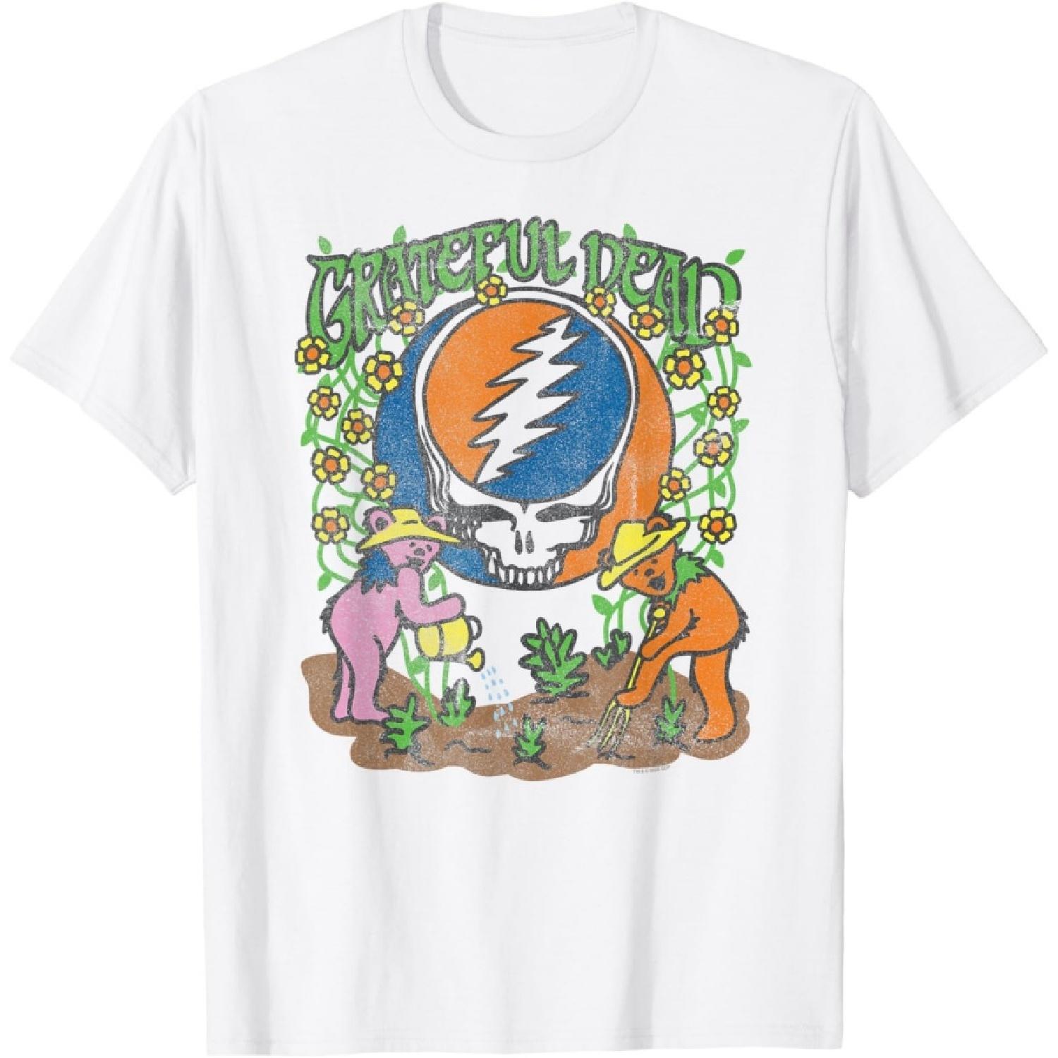 

Grateful Dead Садові Ведмеді Квітучі Вінтажний Футболка З Гуртом XXXXXL білий