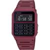 Casio Standard Calculator Watch CA-53WF Burgundy Data Bank with Original Box