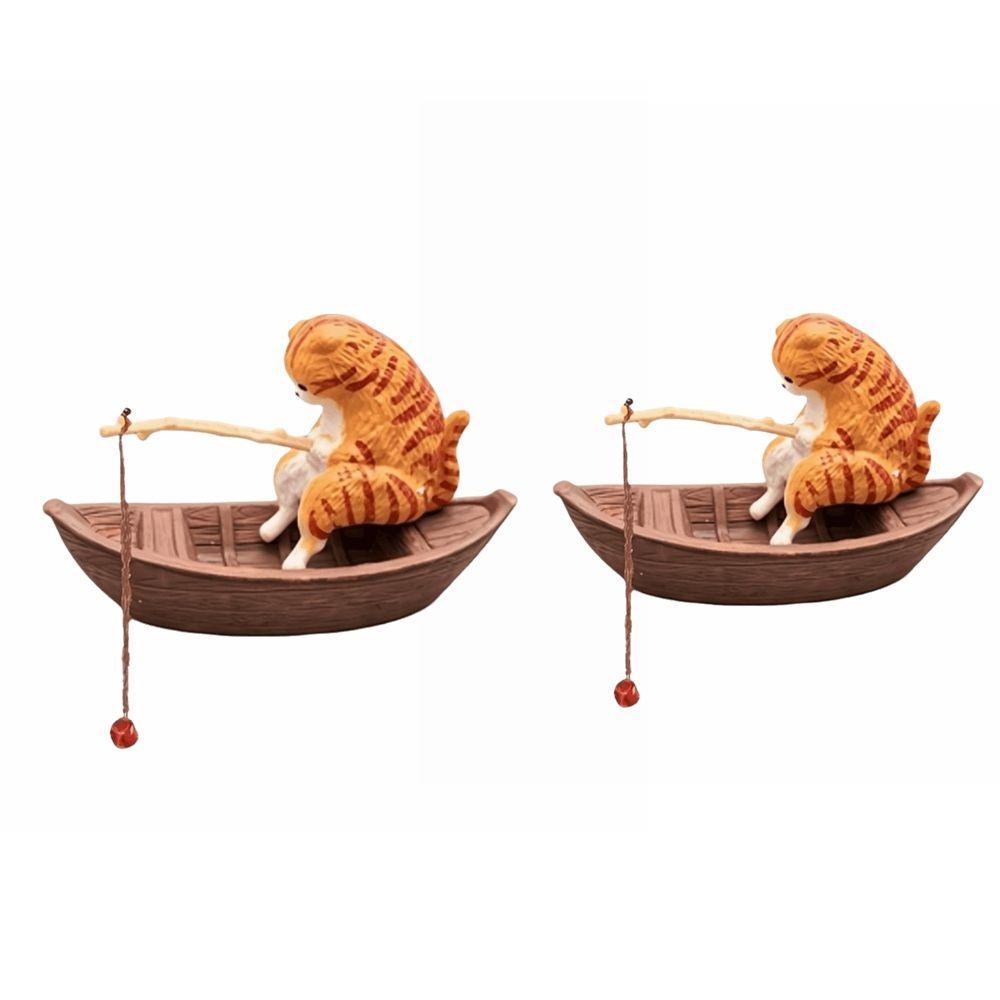 2PCS Floating Look Micro Landscape Decoration Creative Aquarium Ornament Fish Tank Ornaments Home