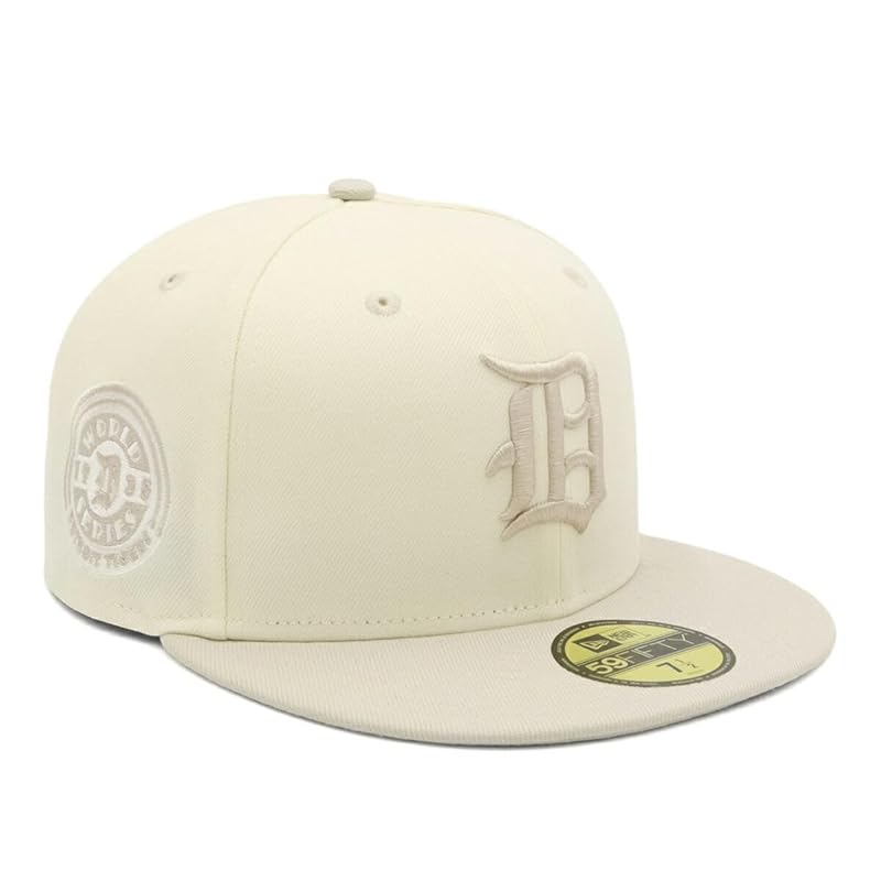 

[New Era] cap 59FIFTY ONSPOTZ special order DET chrome/stone 7 3/8 59Fifty 2-Tone Color Chrome Stone Side Patch Mlb Detroit Tigers