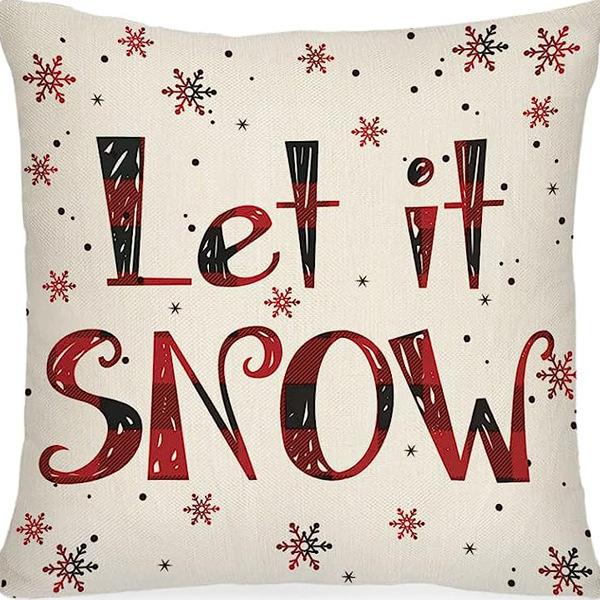 

New Christmas Tree Elk Snowman Print Pillowcase Office Sofa Cushion Cover Duvet Cover 45 * 45Cm [without core]