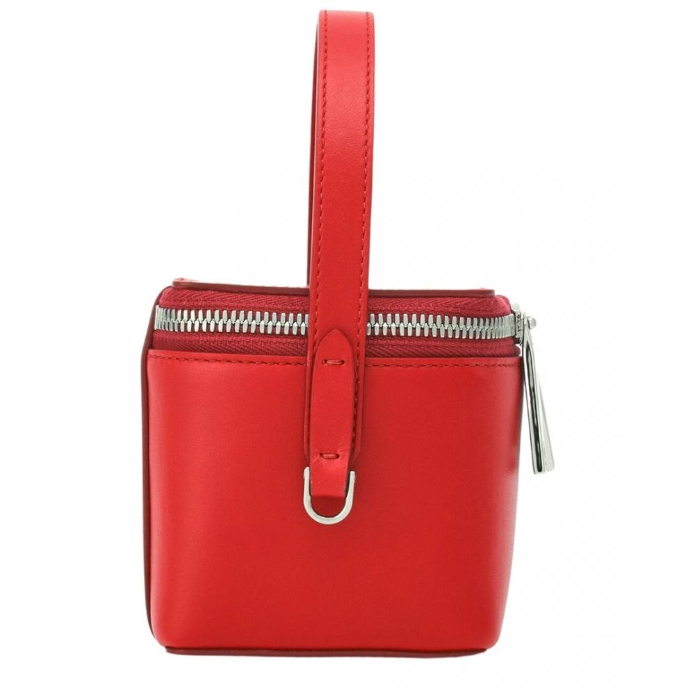 Salvatore Ferragamo Ferragamo Leather Vanity Case Red