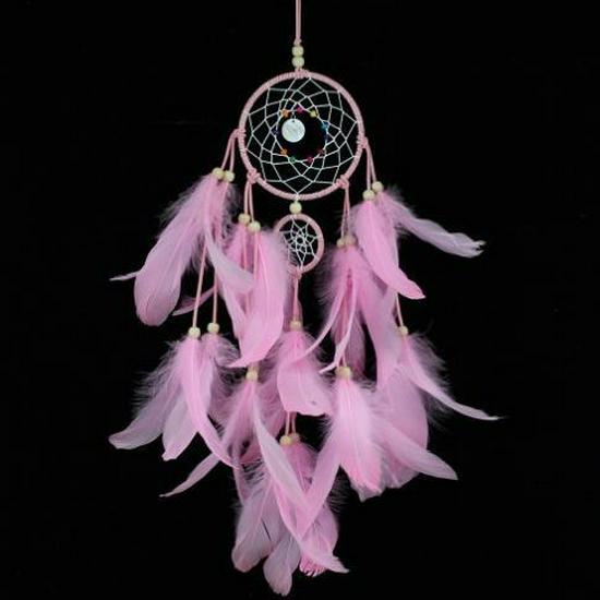 Three Lives Three Worlds Dream Catcher Feather Wall Hanging Pendant - Perfect Gift for Children and Students