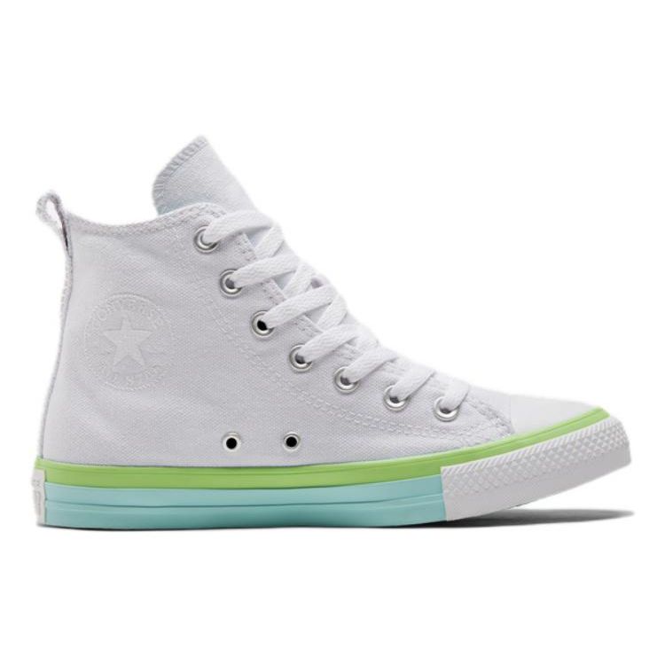 Converse Chuck Taylor All Star Simple Comfortable High Top Canvas Shoes Women Sneakers White Green A00543C