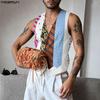 Herren V-Ausschnitt Dünne Weste Print Patchwork Ärmellos Knopfleiste Weste Lässig Party Gilet Oberteile