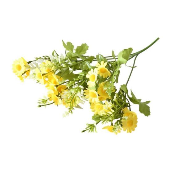 Künstlicher Frühlings-Wildblumenstrauß Realistische Fake-Seidenblume mit Stiel Zuhause Party Faux