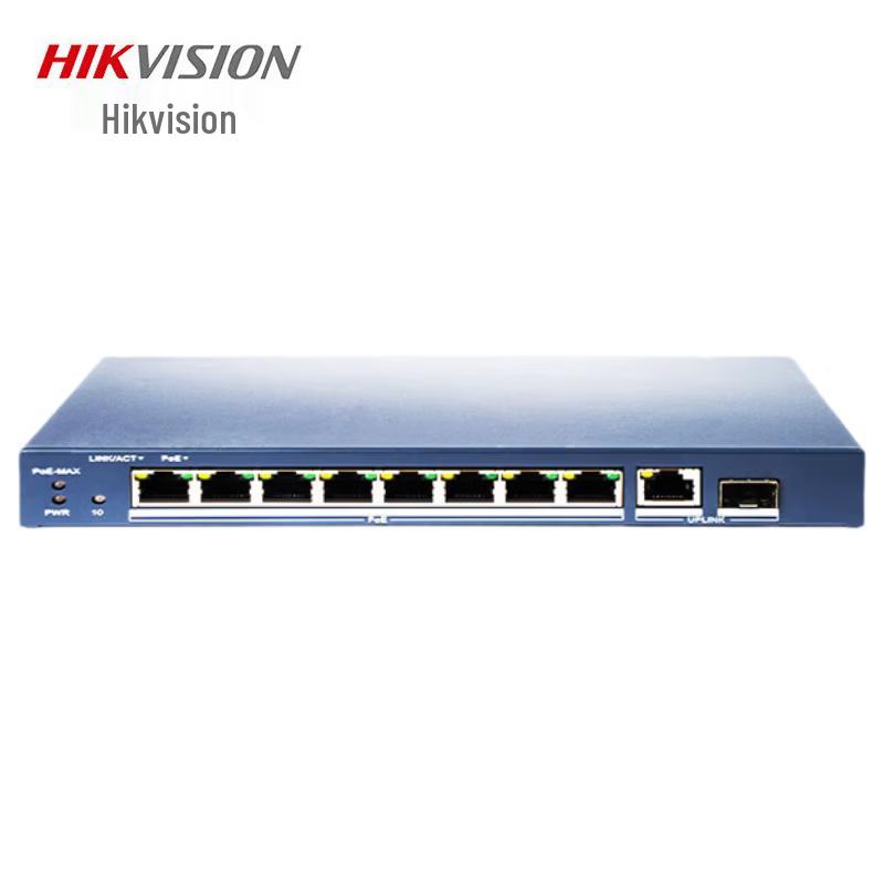 

HIKVISION DS-3E1510SP-60W-E 8-Port PoE+ Gigabit Switch CN plug (adapter included)