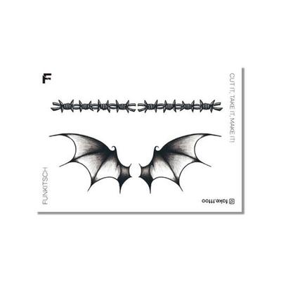 Fledermausflügel Tattoo Aufkleber