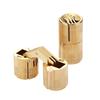 4pcs Coppers Brass Furniture Hinges 8-18mm Cylindrical Hidden Cabinet Concealed Invisible Door Hinges For Hardware Gift Box