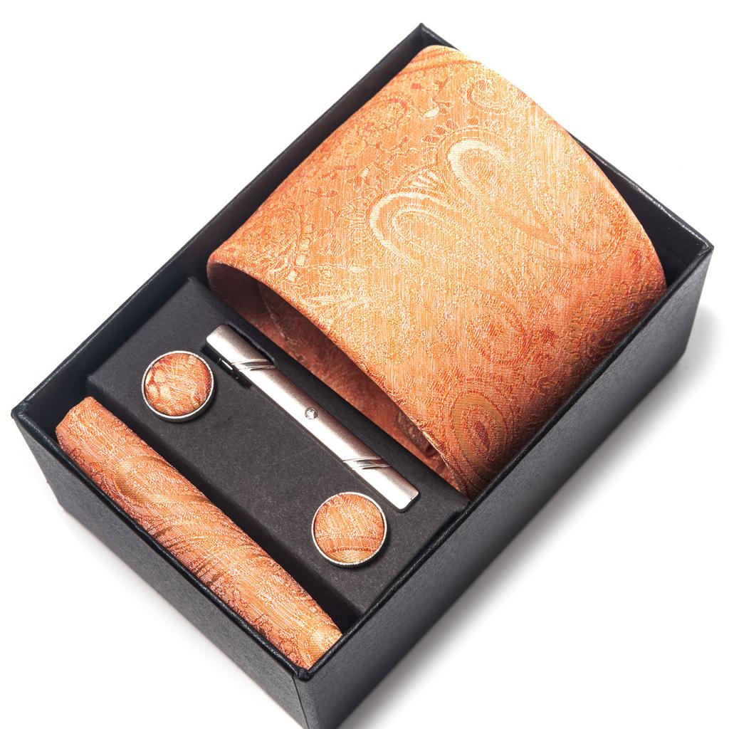 1200-Pin Men'S Tie Net Color Gift Box Tie Set Group Business Dress Wedding Tie Factory