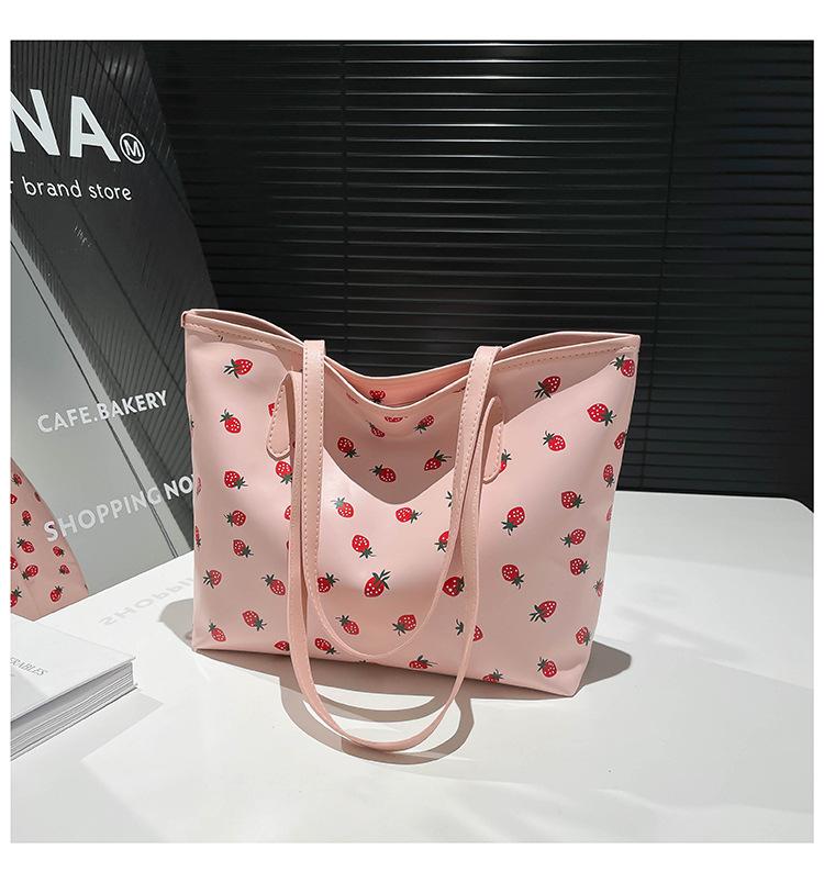 New College Student Tote Bag Women's Large Capacity 2025 Dopamine Handheld Women's Bag Commuting Class Shoulder Bag