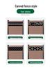 WPC Outdoor Fence: Sunscreen, Waterproof, Anti-Corrosion Wood for Garden and Courtyard Installation