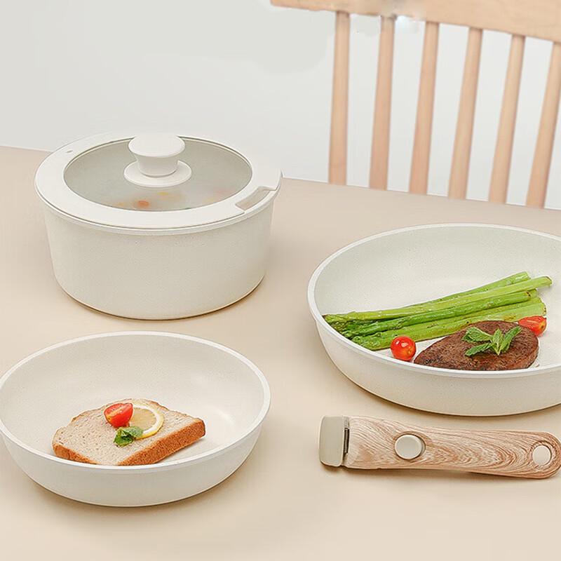 ZIPOYA Detachable 3-Piece Cookware Set