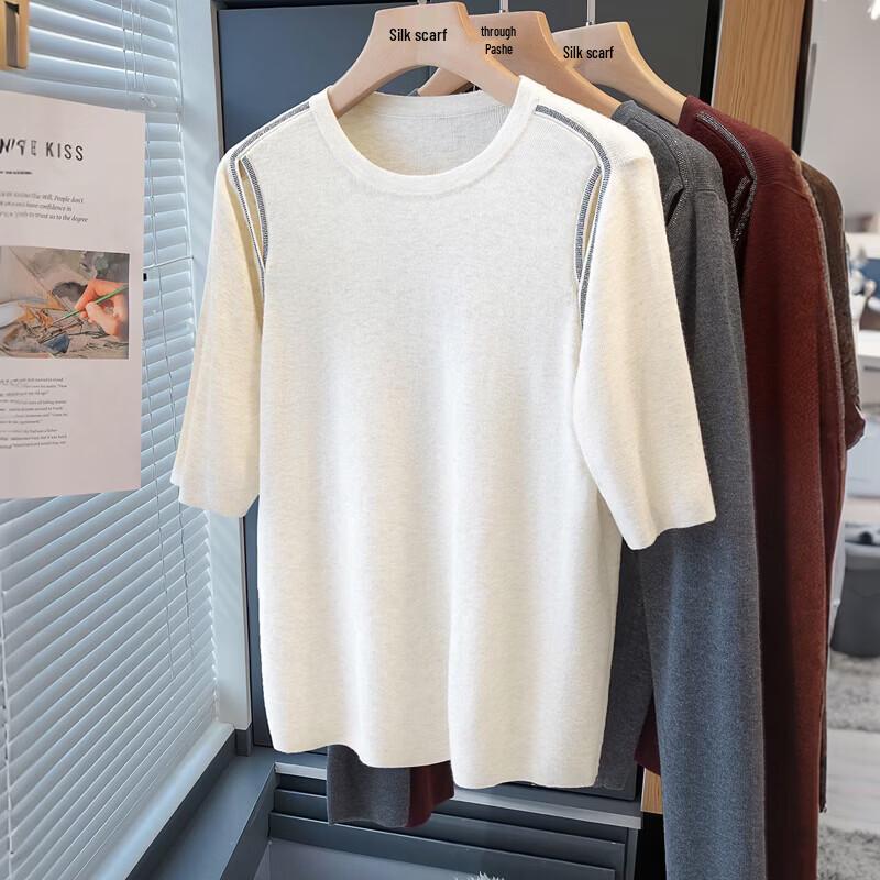 Sibaishe Damen Stricktop aus Wollmischung mit Strasssteinen