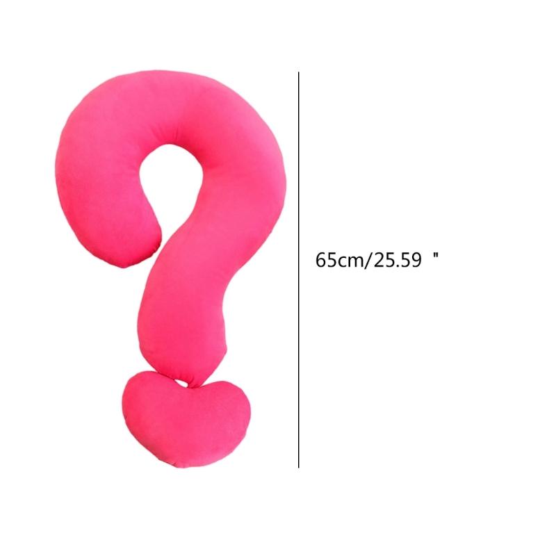 Soft and Comfortable Pillow Question Mark Pillow Cushion Plush Home Sofa Bedroom Sleep Cushion Cartoon Birthday Gift