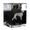 Saluki, Persian Greyhound, Arabian hound, Gazelle hound I – Candle holder with dog photo, crystal tealight holder | Art-Dog