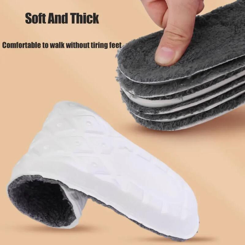 2pcs/pair Self Heated Thermal Insoles for Feet Winter Warm Wool Thermal Memory Foam for Men Women Sports Shoes Self-heating Shoe Pads