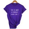 This Is What A Feminist T Shirt Looks Like Tumblr Quotes Shirt Summer Fashion Harajuku Ullzang