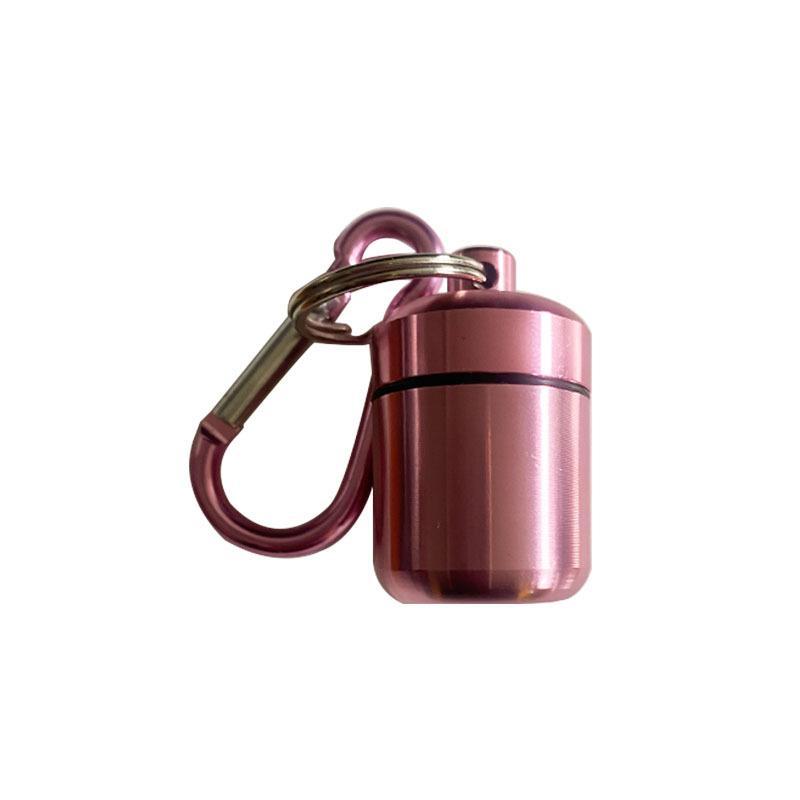 Portable Mini Pill Case Keychain Box Waterproof Travel Container Bottle With Keyring For Medicine Ear Plug Jewelry
