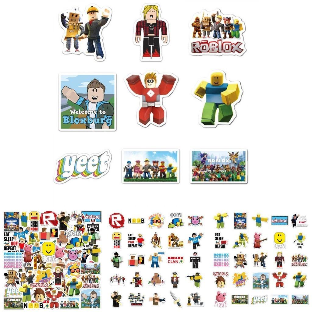50pcs Colorful Roblox Stickers Waterproof For Diy Laptop Skateboard And Luggage