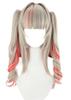 Makai No Ririmu Cosplay Wig with Net, Gray To Pink Gradient, Heat-Resistant