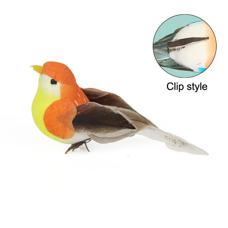 1 kus umělého opeřeného ptáka, pro dekoraci zahrady a krajinářství