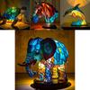 Modern Minimalist Resin Table Lamp With Led Light For Home Decor And Desk Accent