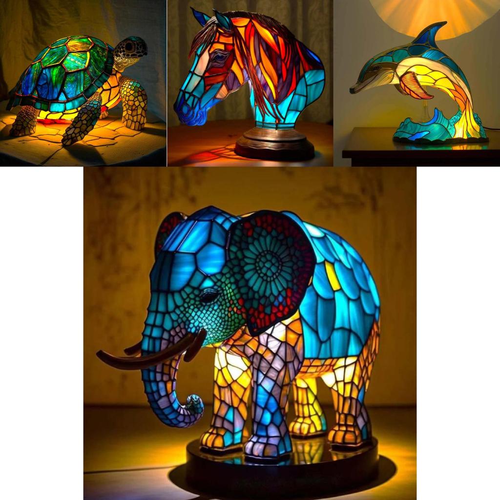 Modern Minimalist Resin Table Lamp With Led Light For Home Decor And Desk Accent