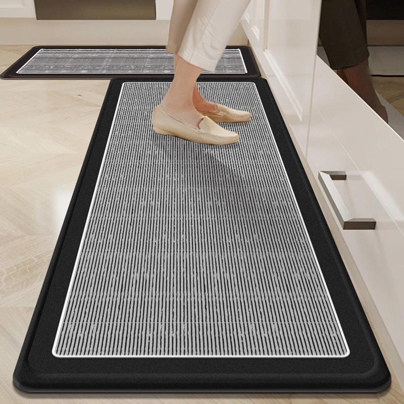 

VIKAMA1/2 шт. 2025 Новый кухонный коврик для пола Нескользящий Мягкий Ковер для снижения шума Ванная комната Коврик для двери ванной комнаты Домашнее украшение 40x60cm 16x24inch